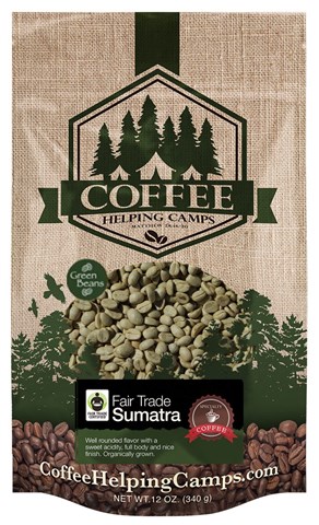 Green Beans 1.5lb Bag: Sumatra Fair Trade Origin